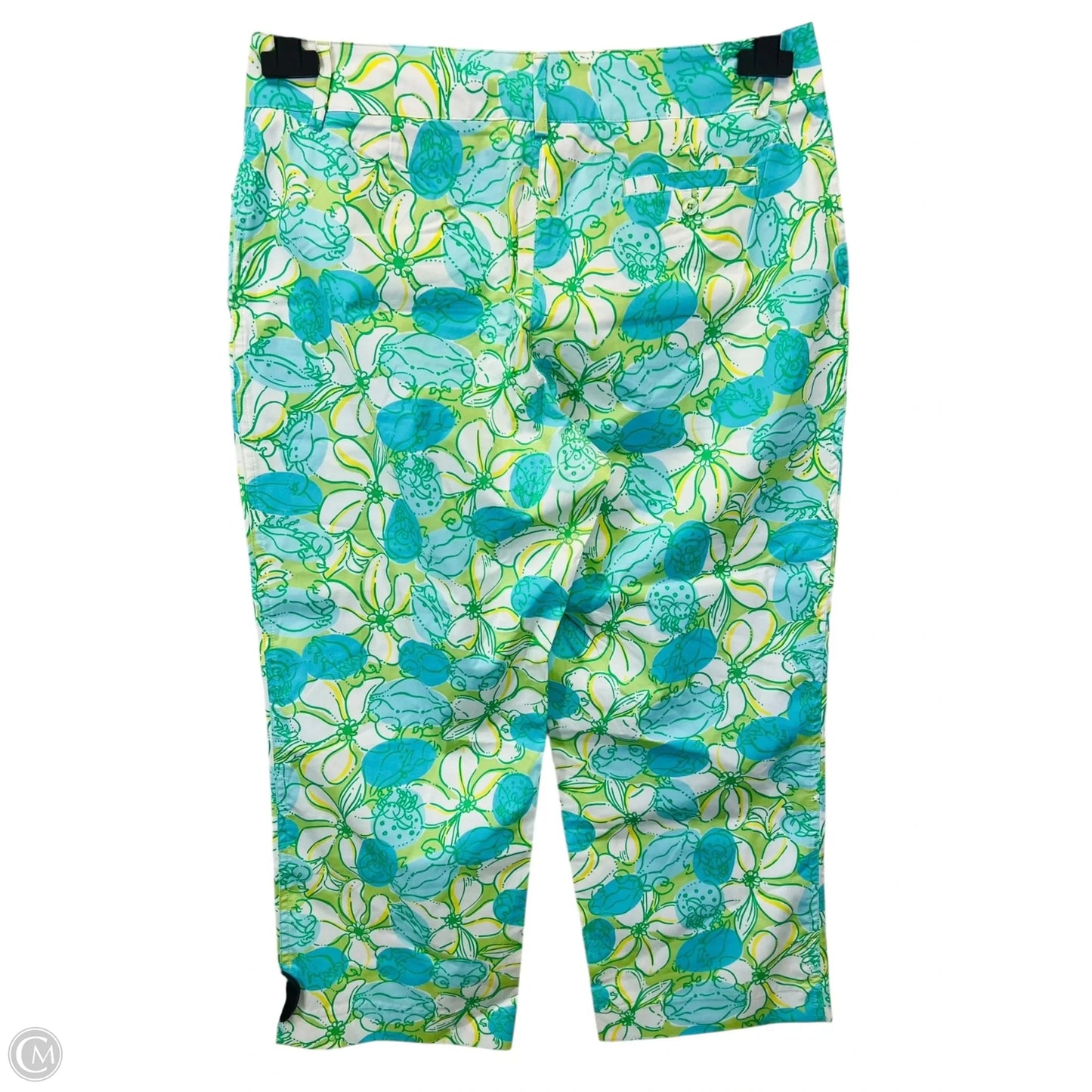 Pants Cropped By Lilly Pulitzer In Blue & Green, Size: 10