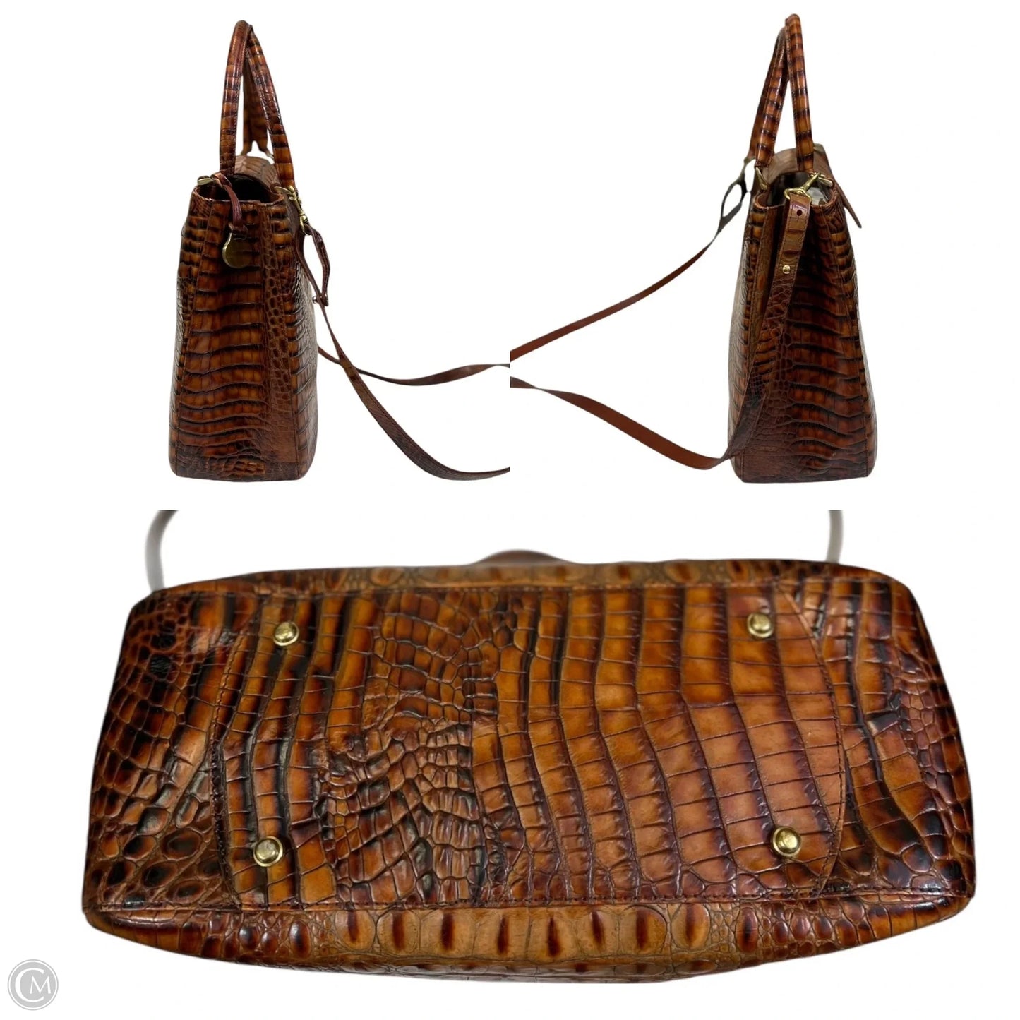 Handbag Designer By Brahmin, Size: Large