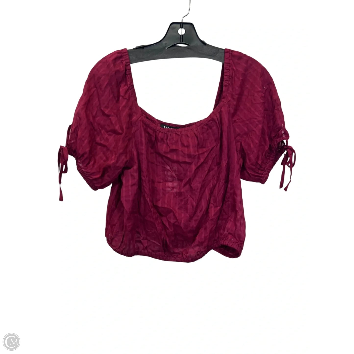 Top Short Sleeve By Express In Red, Size: S