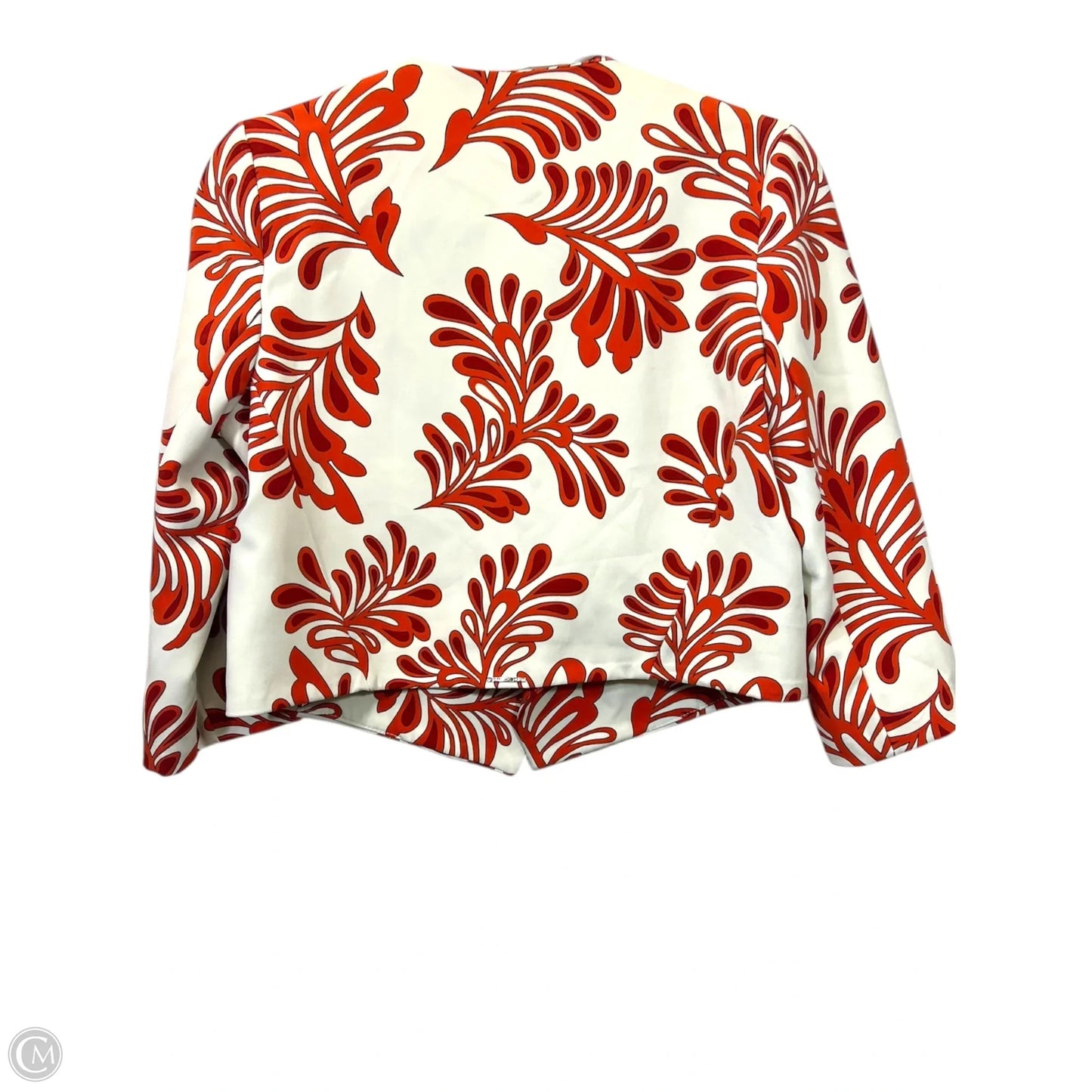 Blazer By Artigli In Orange & Tan, Size: M