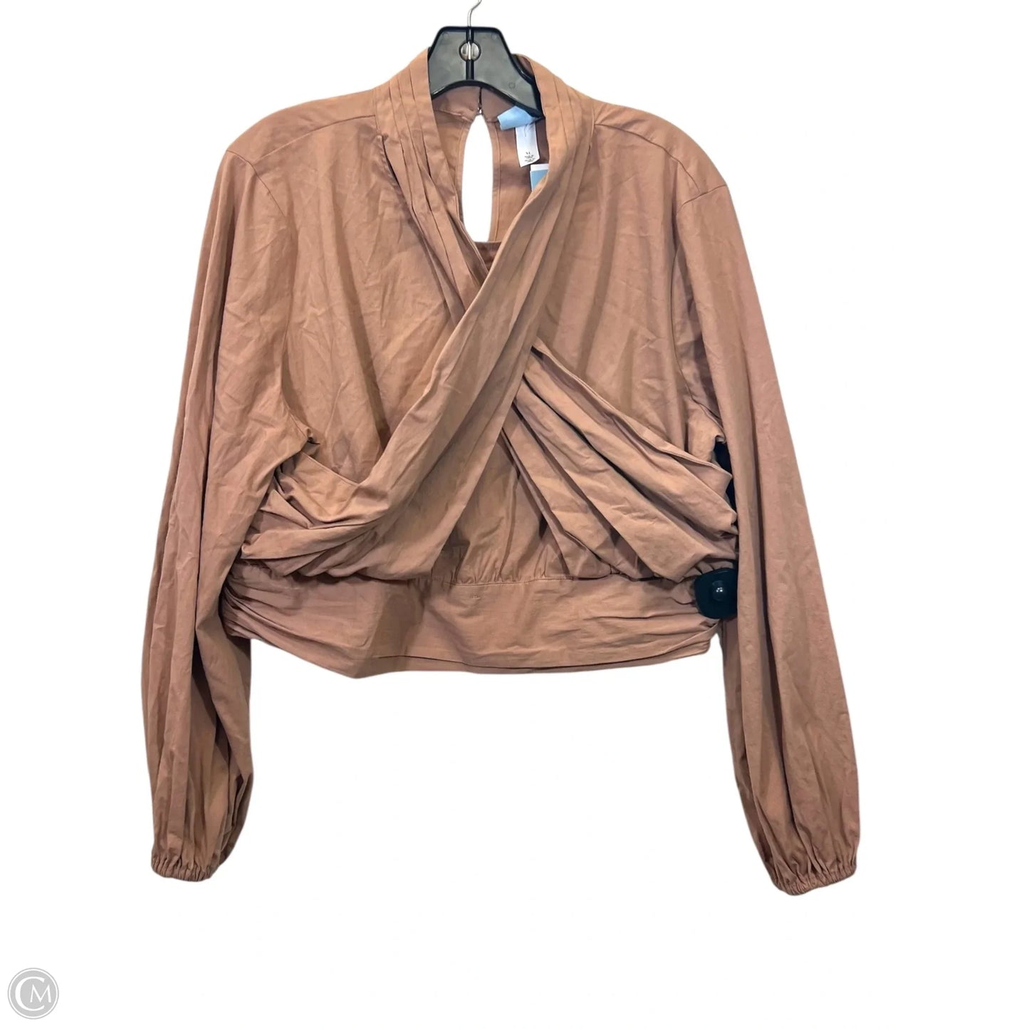 Top Long Sleeve By Future Collective In Tan, Size: Xl