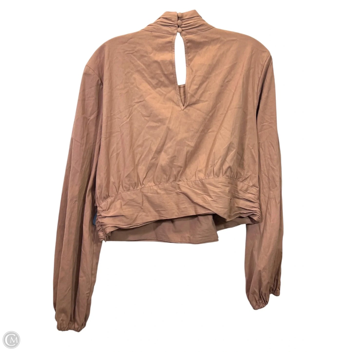 Top Long Sleeve By Future Collective In Tan, Size: Xl