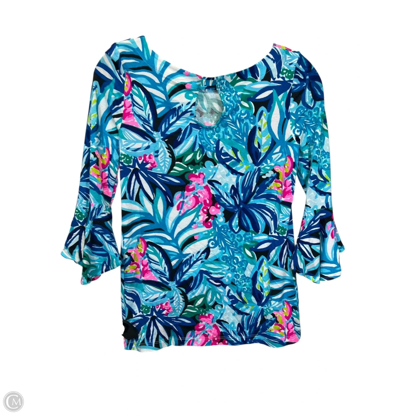 Top 3/4 Sleeve By Lilly Pulitzer In Multi-colored, Size: Xxs