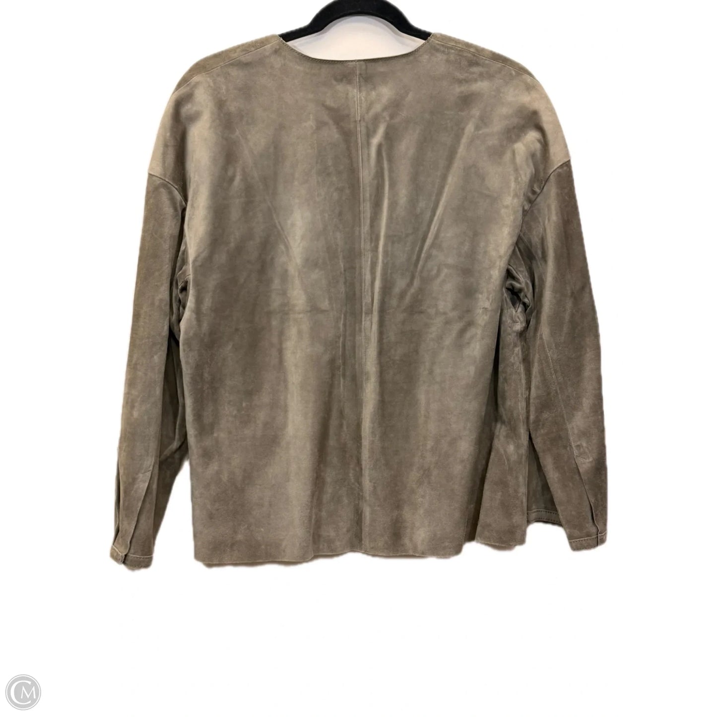 Top 3/4 Sleeve Designer By Tory Burch In Taupe, Size: M