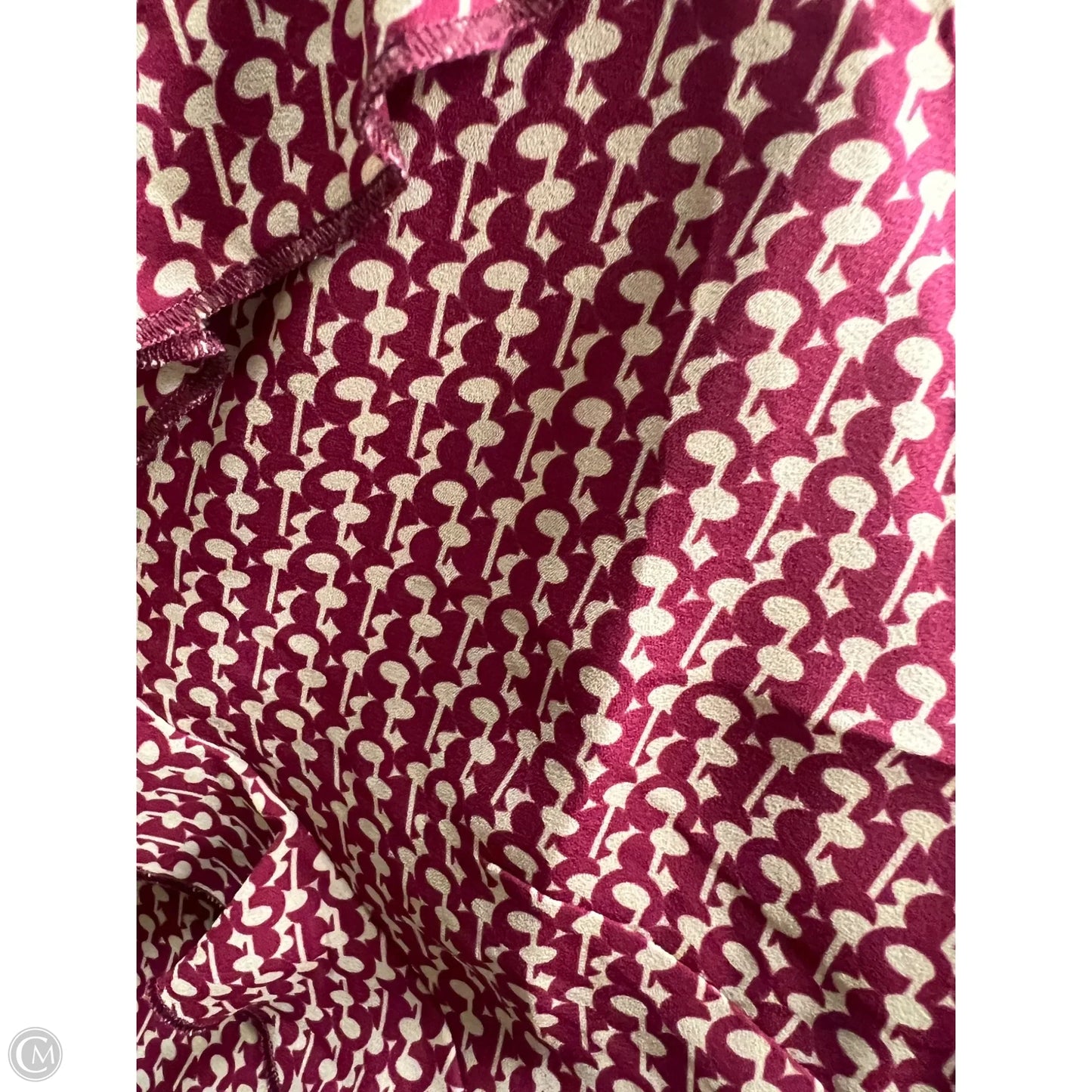 Top Sleeveless By Cabi In Red & Tan, Size: M