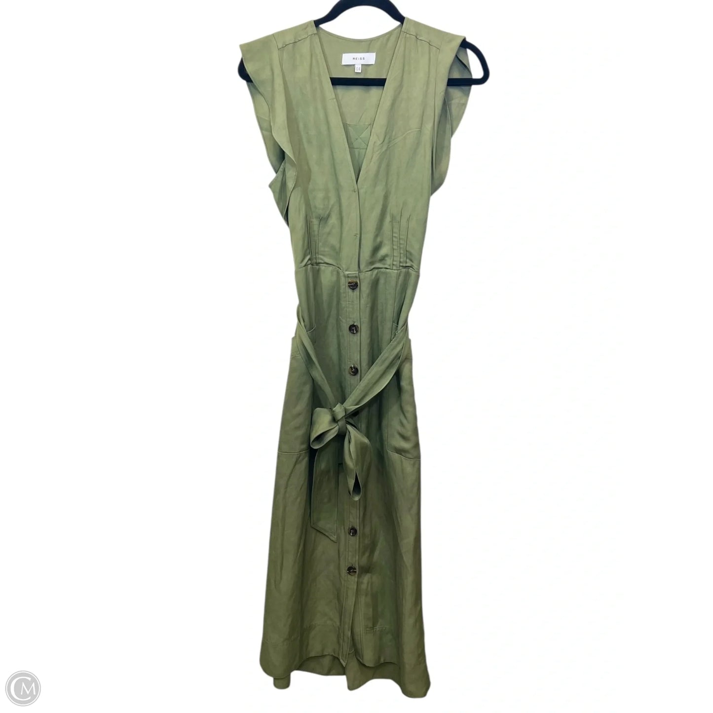 Dress Designer By Reiss In Green, Size: S