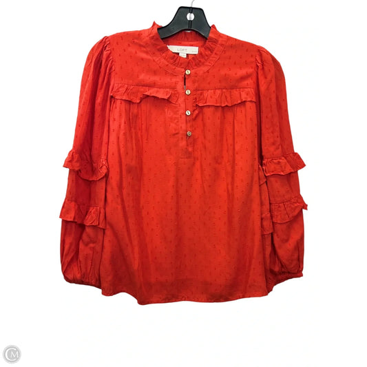 Top Long Sleeve By Loft In Orange, Size: Xsp