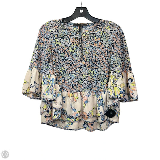 Top Short Sleeve Designer By Bcbgmaxazria In Multi-colored, Size: Xs
