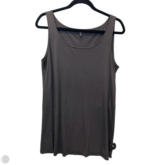 Tank Top Designer By Eileen Fisher In Brown, Size: M