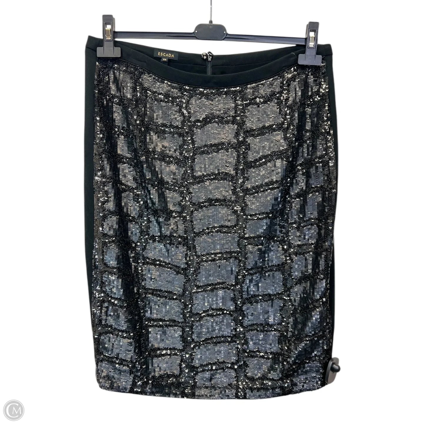 Skirt Designer By Escada In Black, Size: Xl