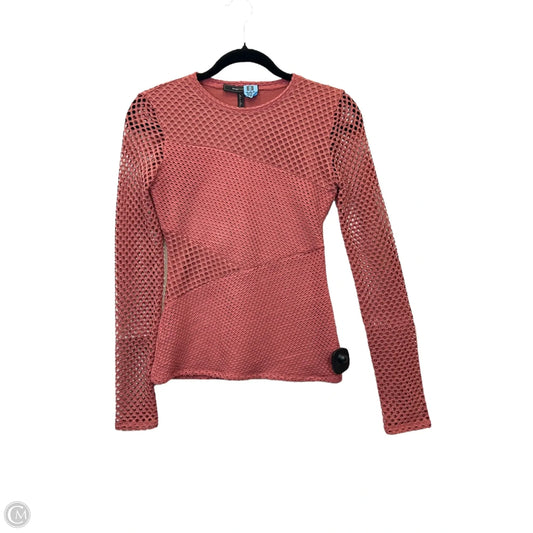Top Long Sleeve Designer By Bcbgmaxazria In Mauve, Size: Xxs
