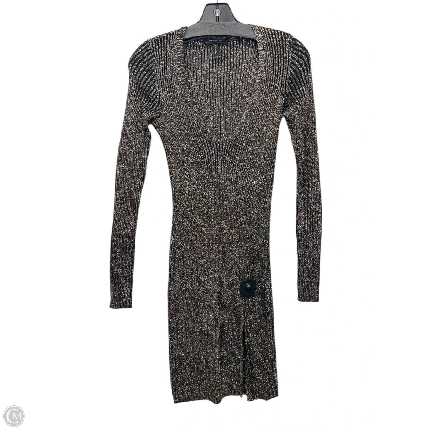 Dress Designer By Bcbgmaxazria In Gold, Size: Xxs