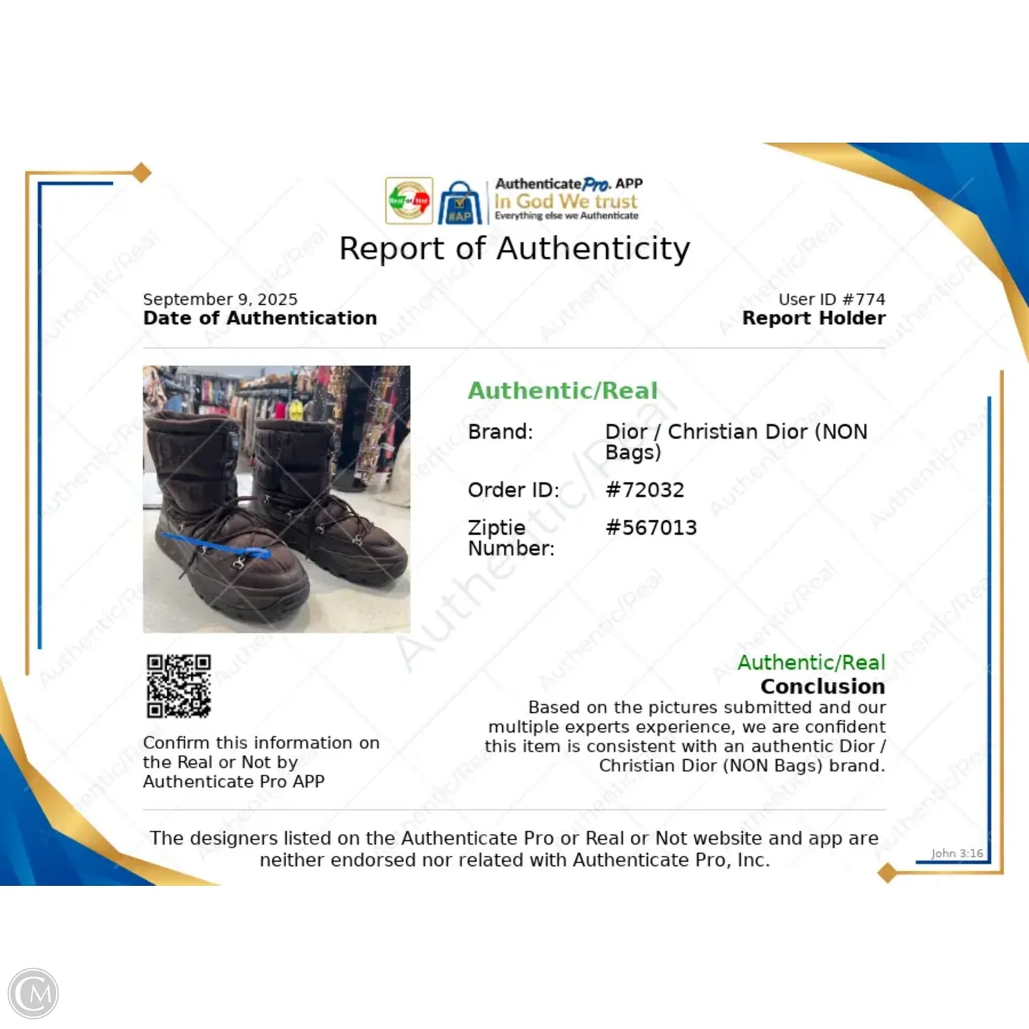 Boots Luxury Designer By Dior In Brown