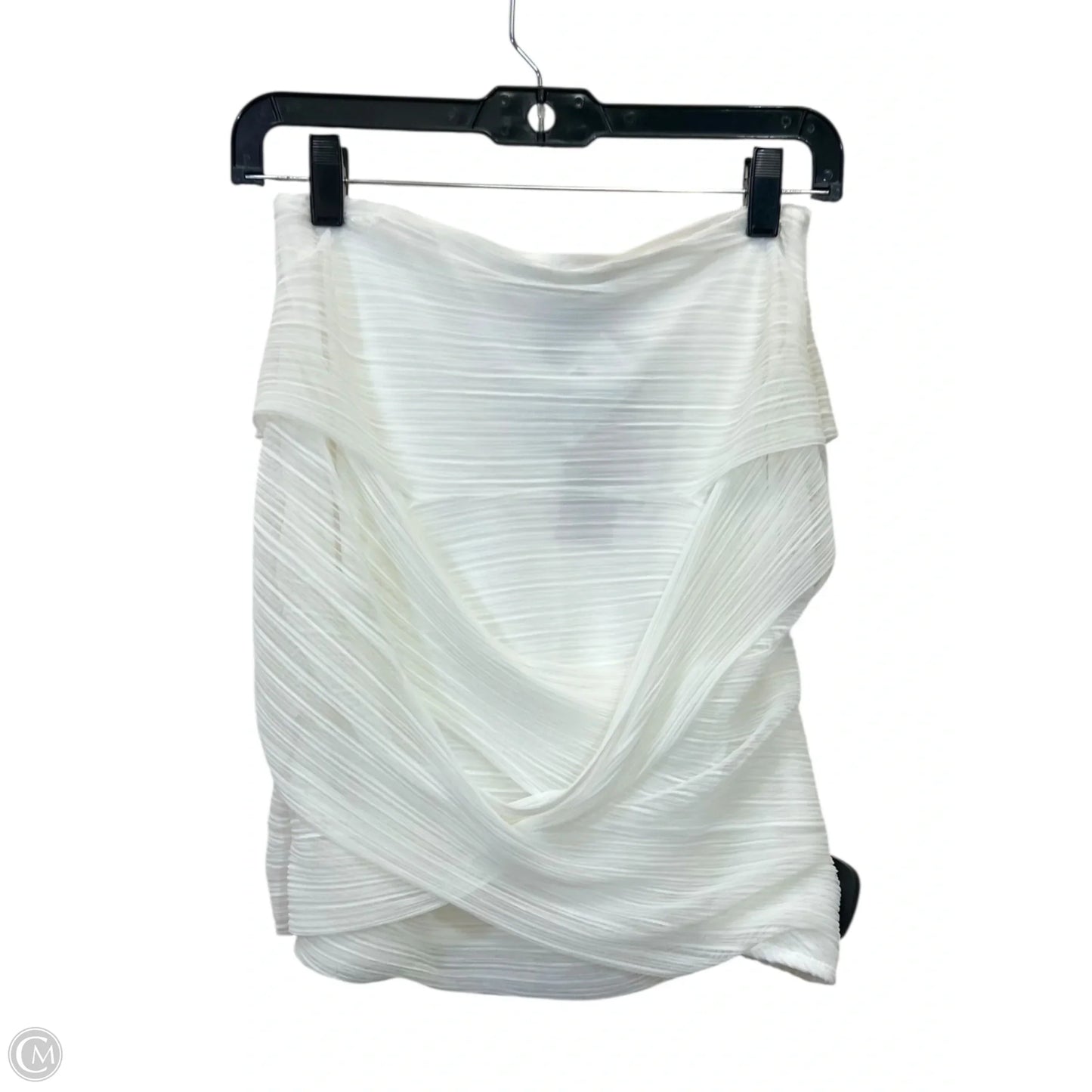 Top Sleeveless Designer By Bcbgmaxazria In White, Size: Xs