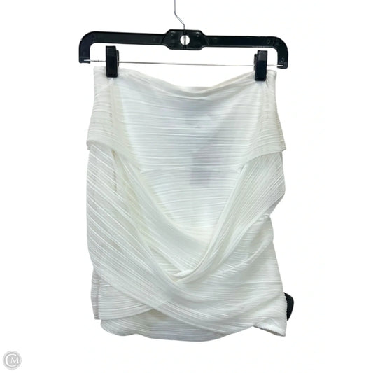 Top Sleeveless Designer By Bcbgmaxazria In White, Size: Xs
