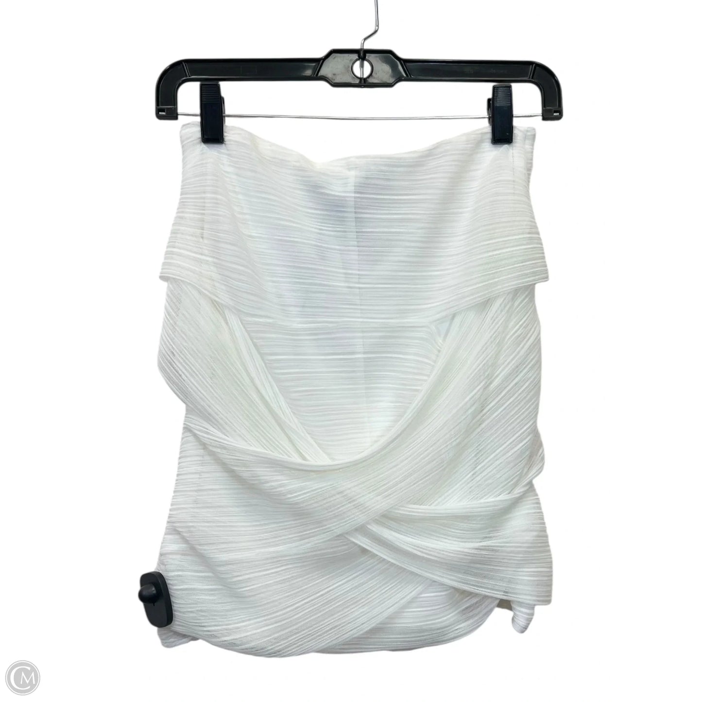 Top Sleeveless Designer By Bcbgmaxazria In White, Size: Xs