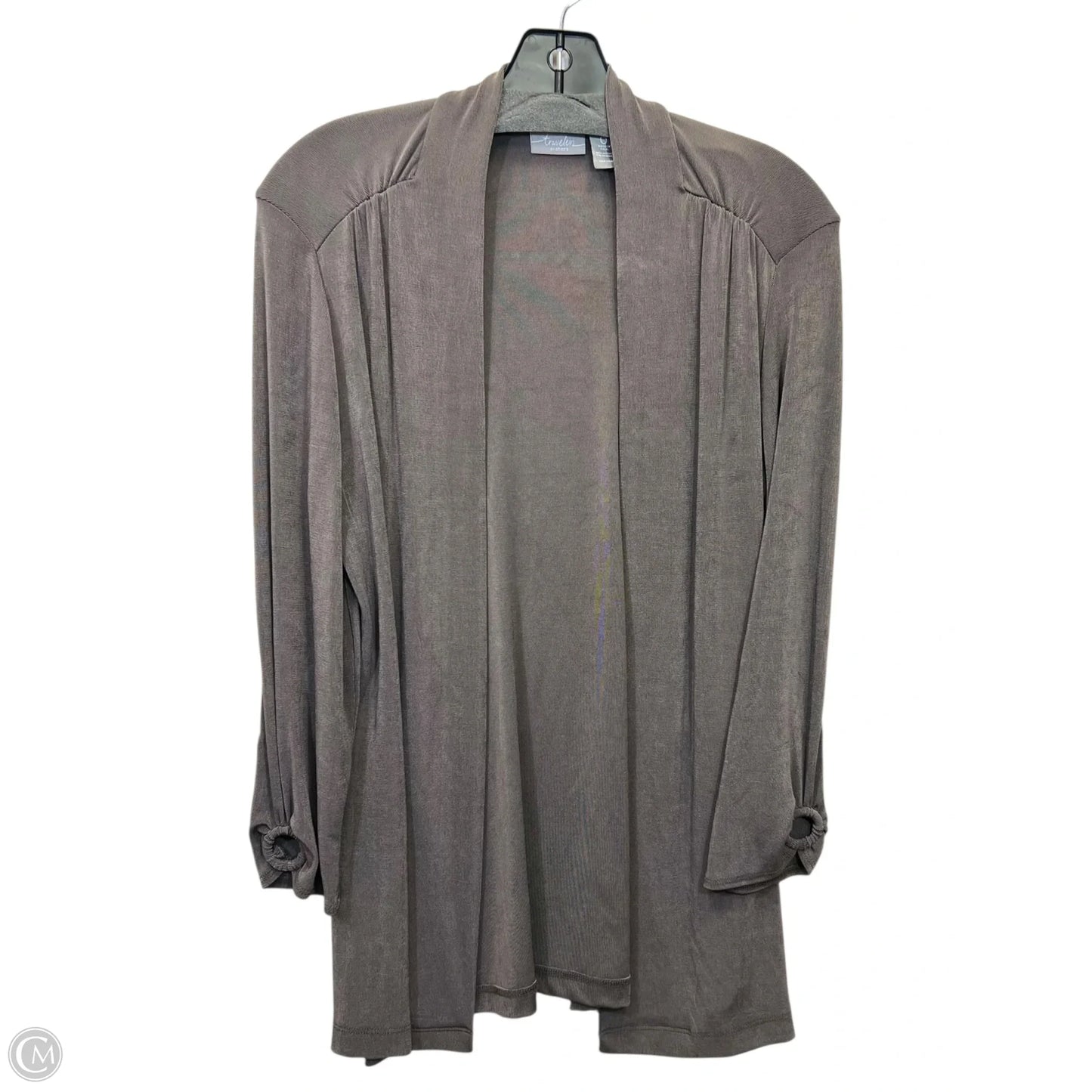 Cardigan By Chicos In Taupe, Size: S