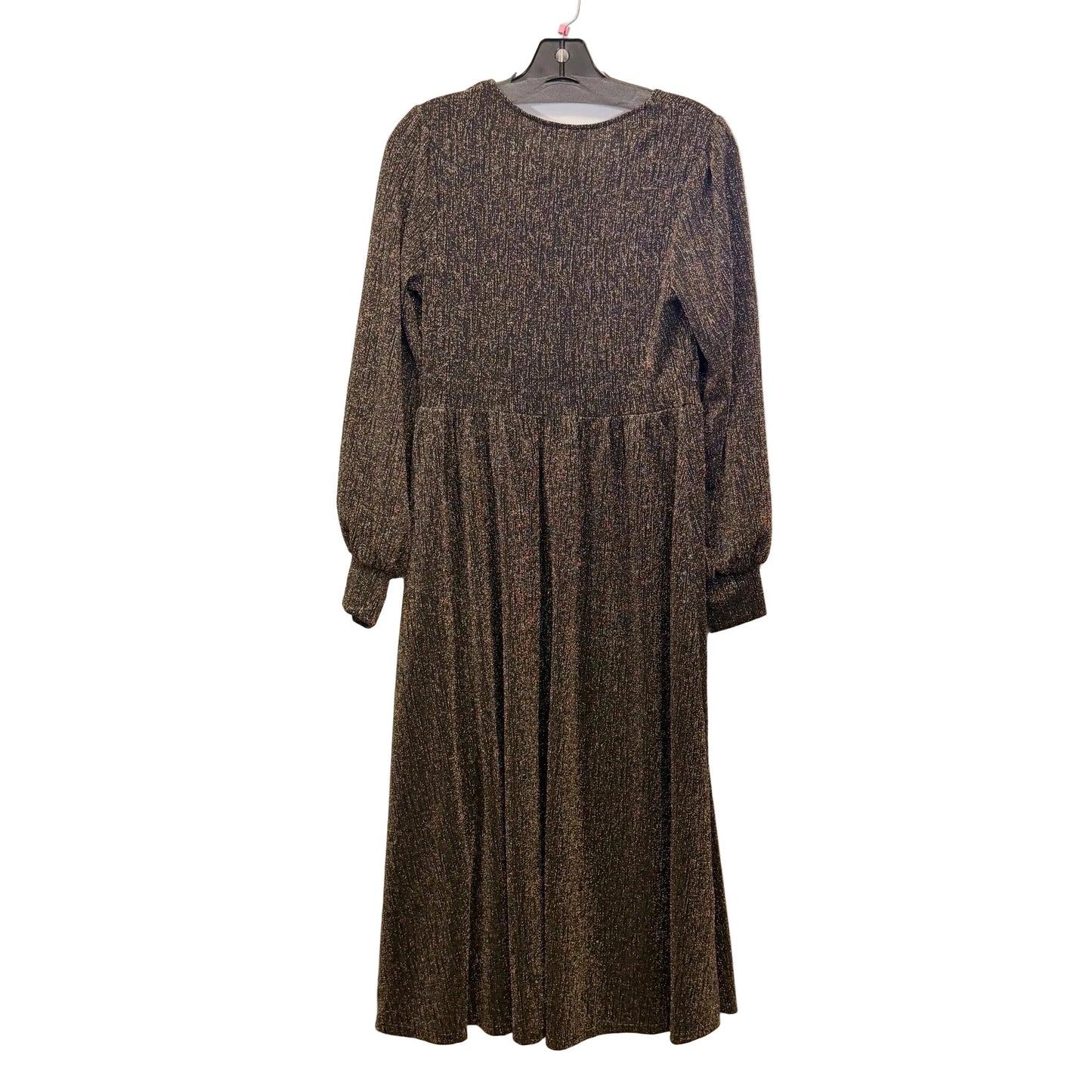 Dress Casual Maxi By Lush In Gold, Size: M