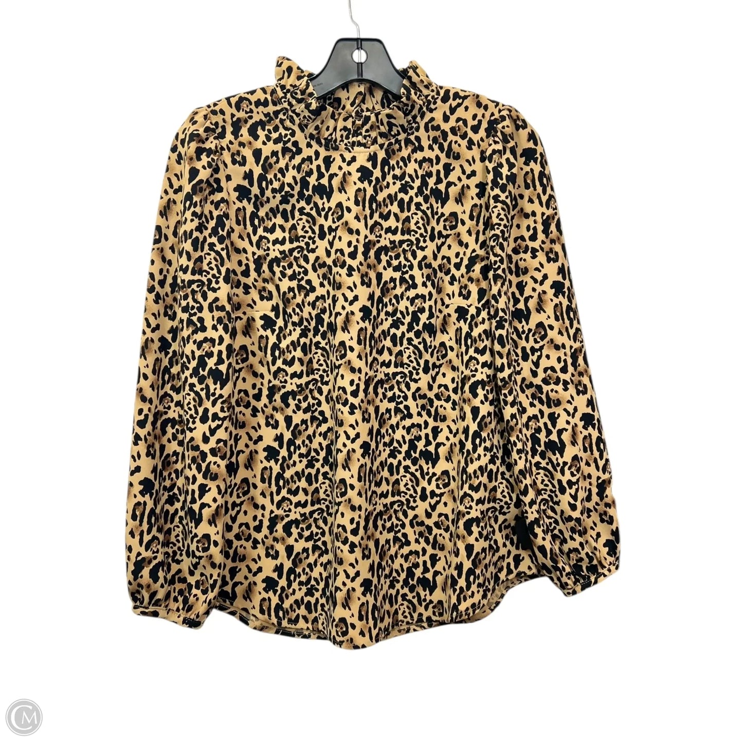 Top Long Sleeve By J. Crew In Animal Print, Size: Xs