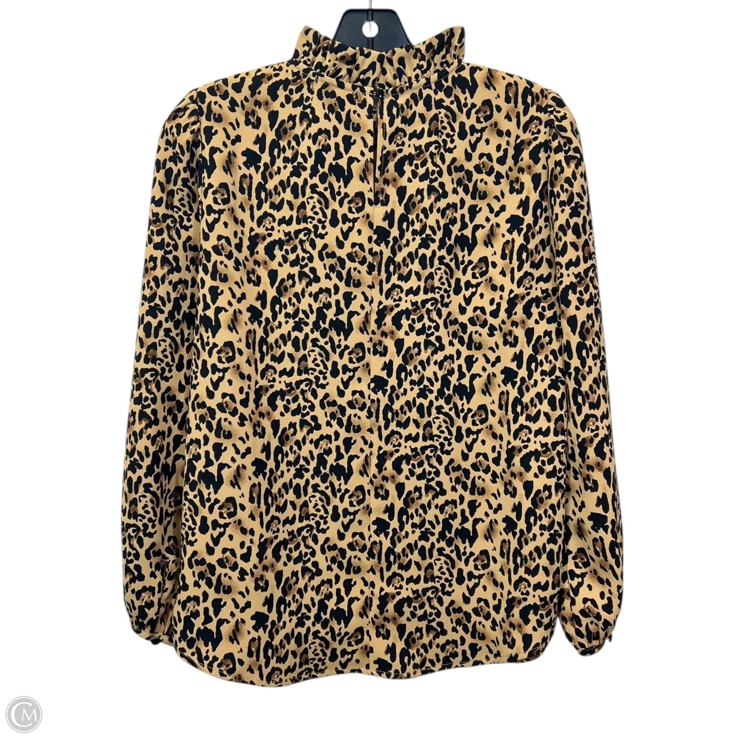 Top Long Sleeve By J. Crew In Animal Print, Size: Xs