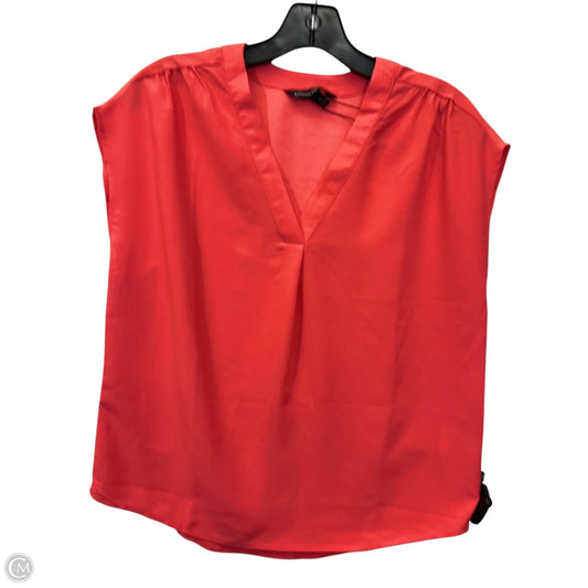 Top Short Sleeve By Banana Republic In Coral, Size: Xs