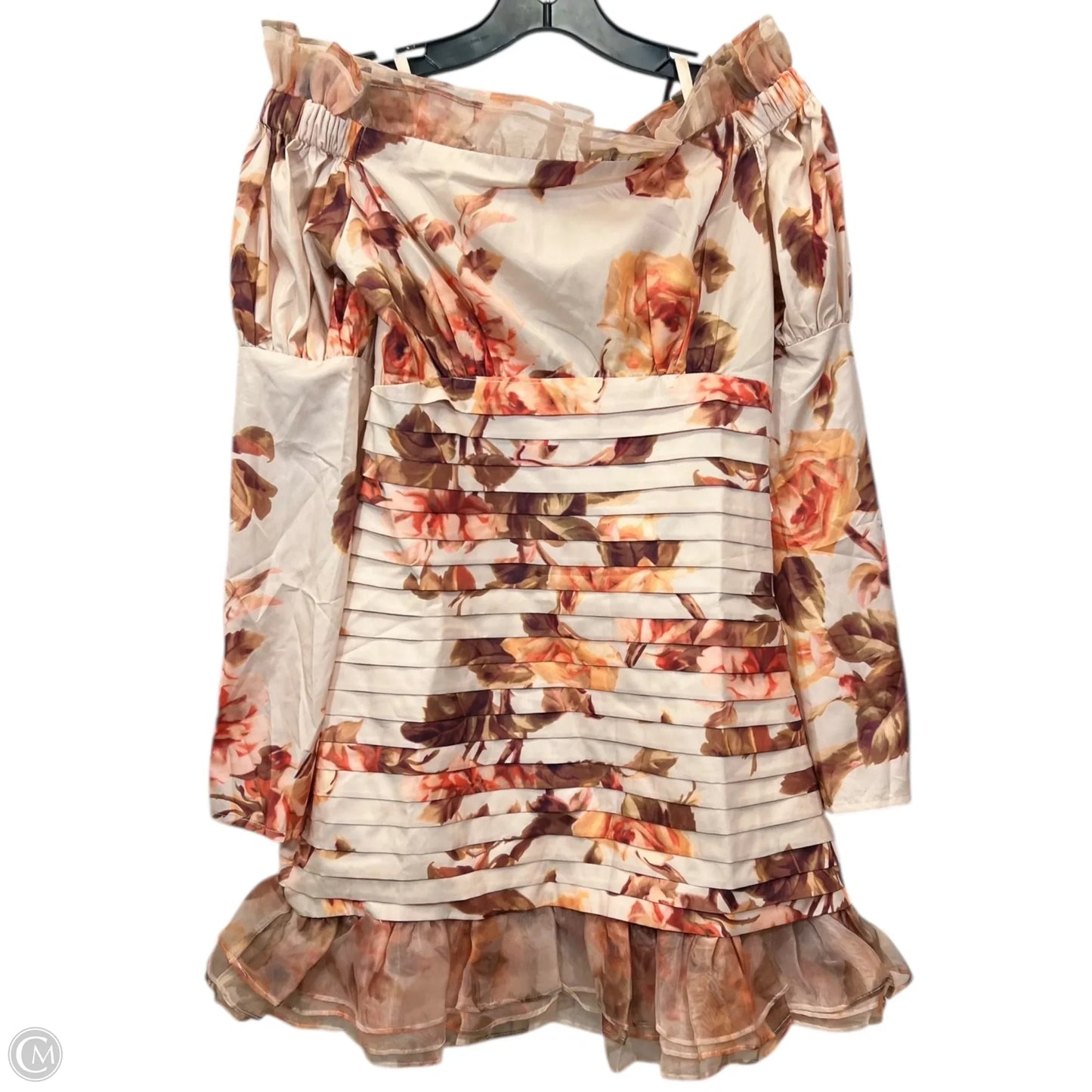 Dress Casual Short By Clothes Mentor In Tan & Yellow, Size: M