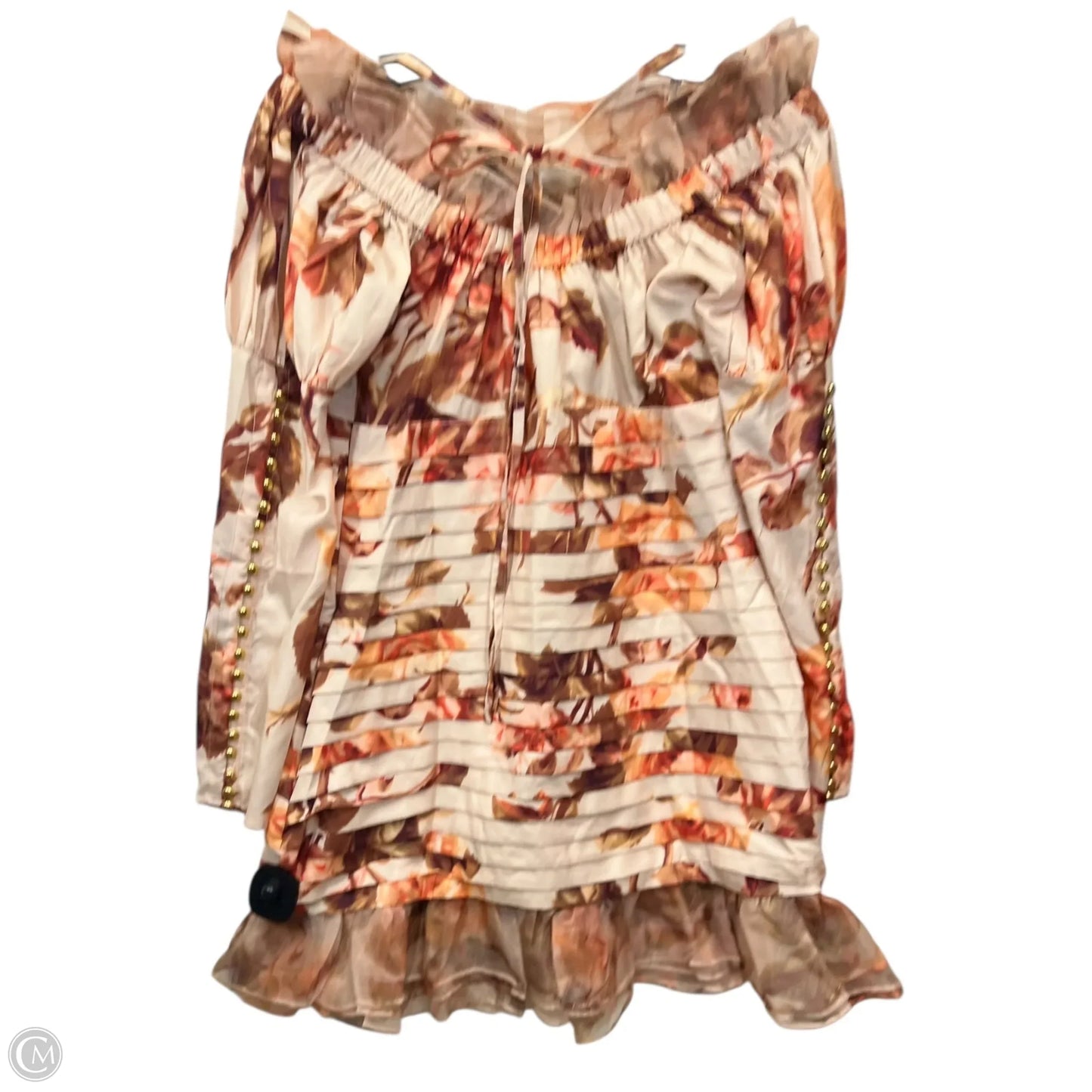 Dress Casual Short By Clothes Mentor In Tan & Yellow, Size: M