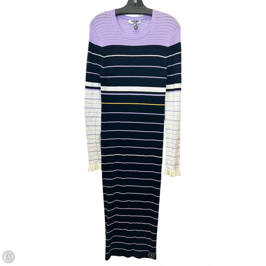 Dress Designer By Opening Ceremony In Black & Purple, Size: L