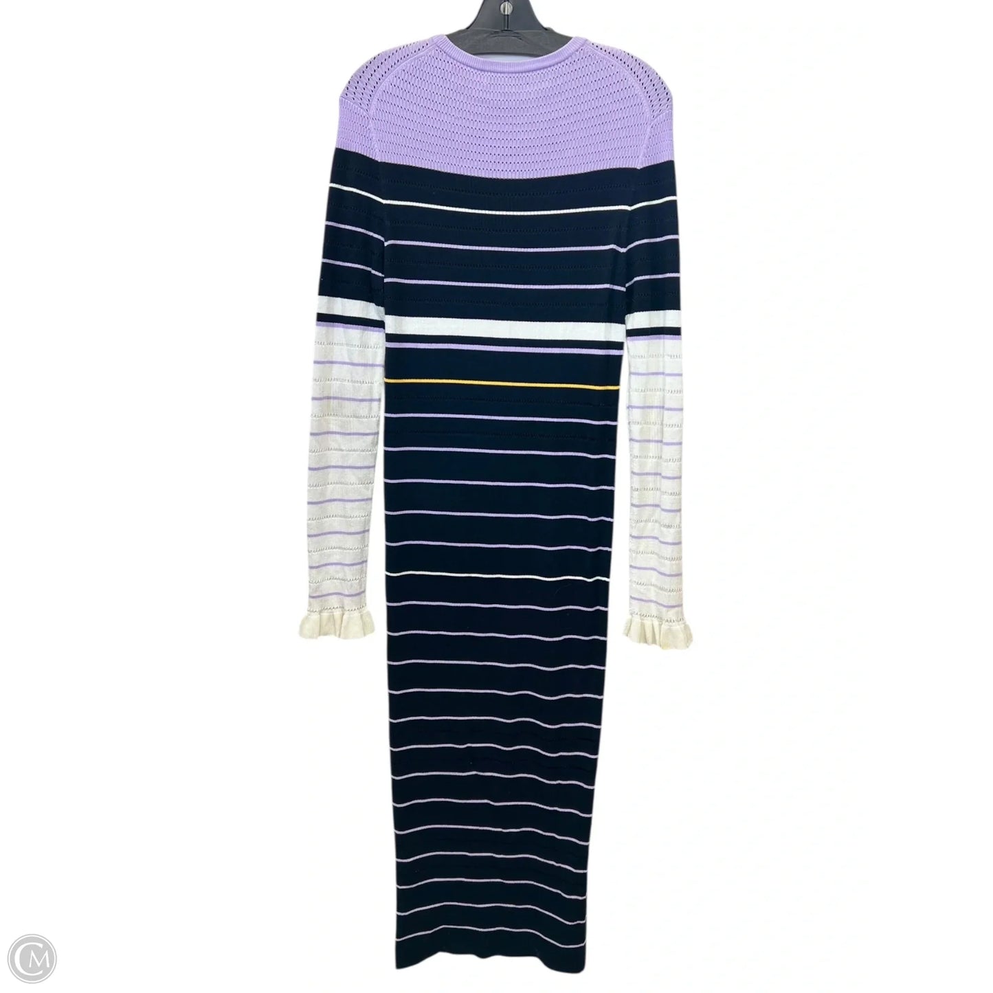 Dress Designer By Opening Ceremony In Black & Purple, Size: L
