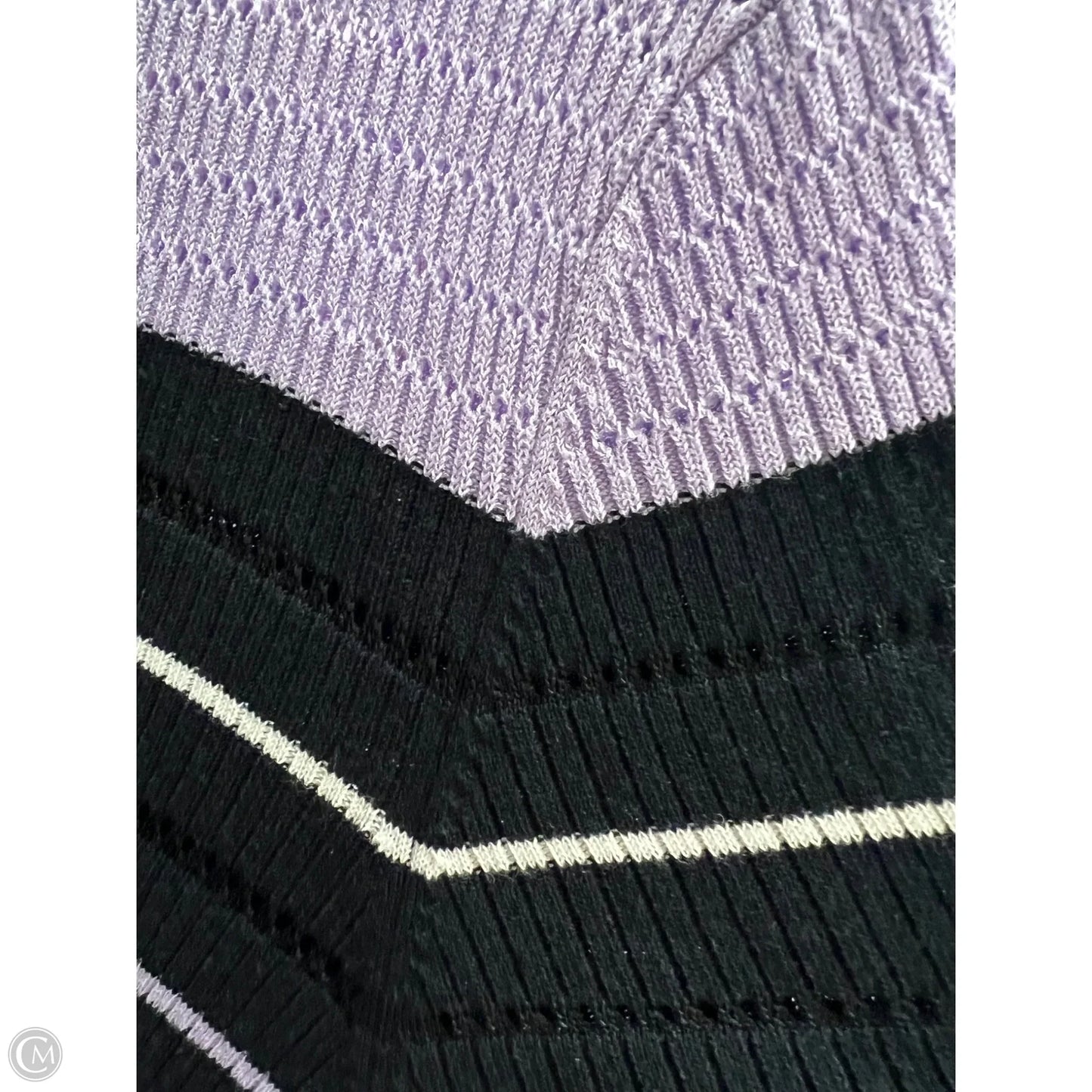 Dress Designer By Opening Ceremony In Black & Purple, Size: L