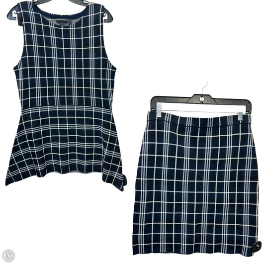 Skirt Set 2pc By Theory In Blue & White, Size: L