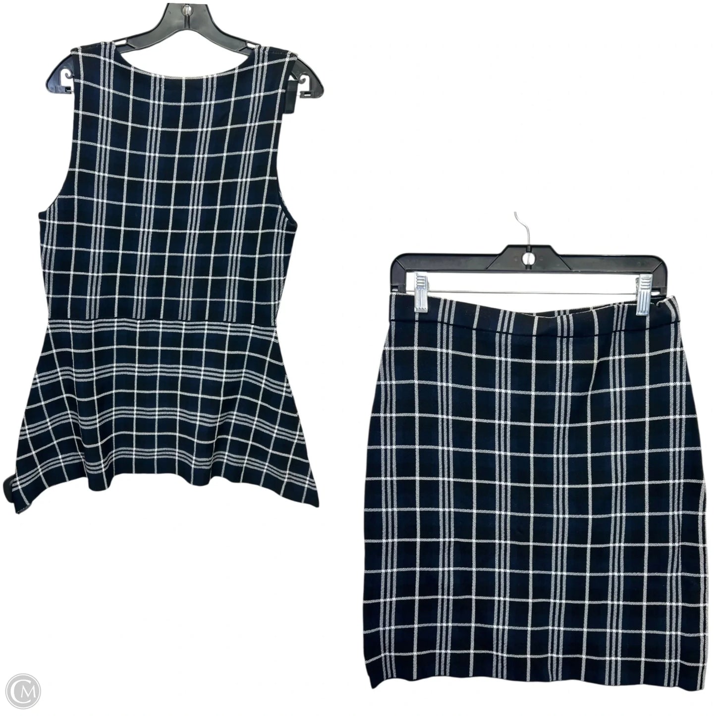 Skirt Set 2pc By Theory In Blue & White, Size: L