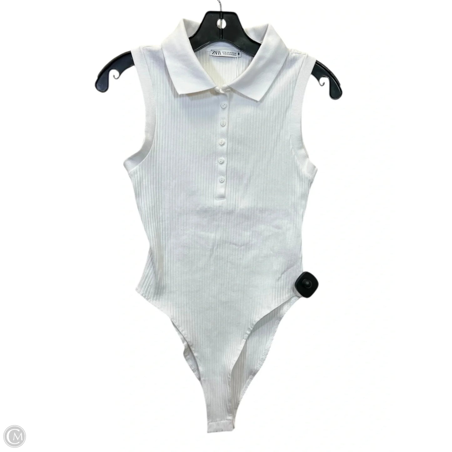 Bodysuit By Zara In White, Size: M