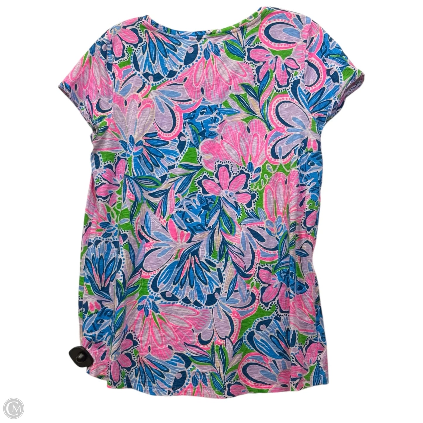 Top Short Sleeve By Lilly Pulitzer In Pink & Purple, Size: M