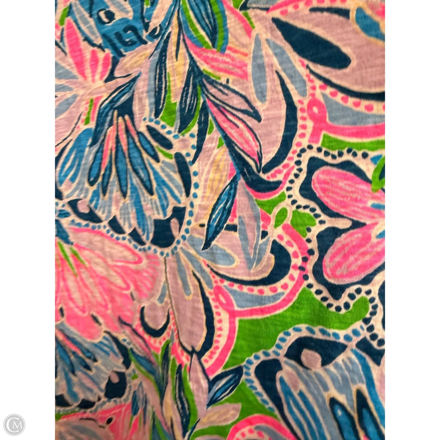 Top Short Sleeve By Lilly Pulitzer In Pink & Purple, Size: M