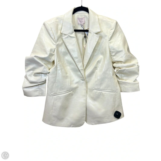 Blazer Designer By Cinq A Sept In Cream, Size: M