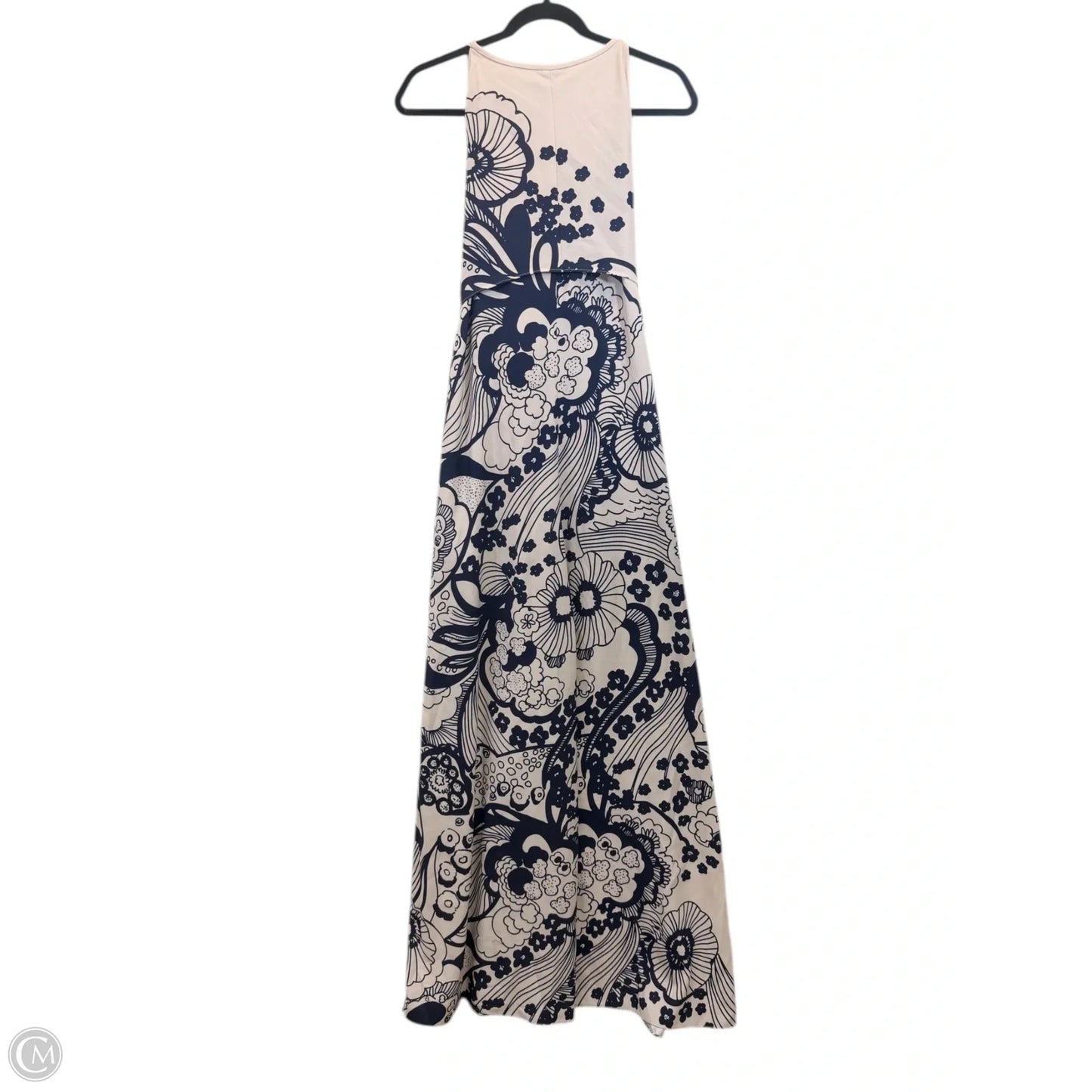 Jumpsuit Designer By Ted Baker In Blue & Cream, Size: Xl