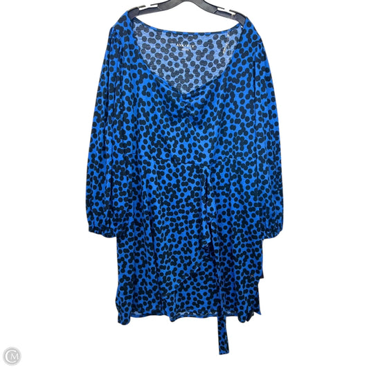 Dress Casual Midi By Ava & Viv In Animal Print, Size: 2x