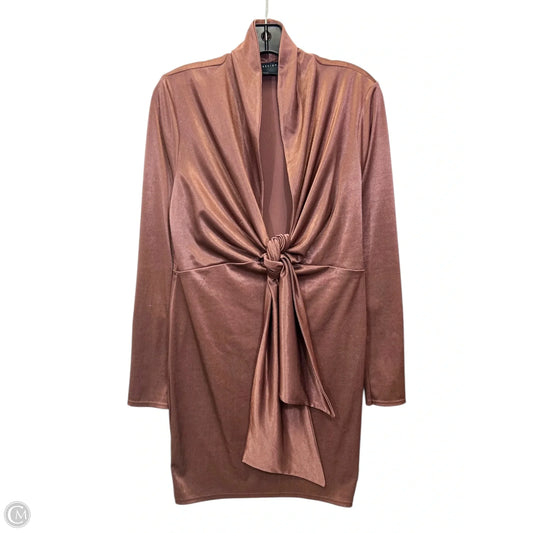 Dress Casual Midi By Asos In Brown, Size: L