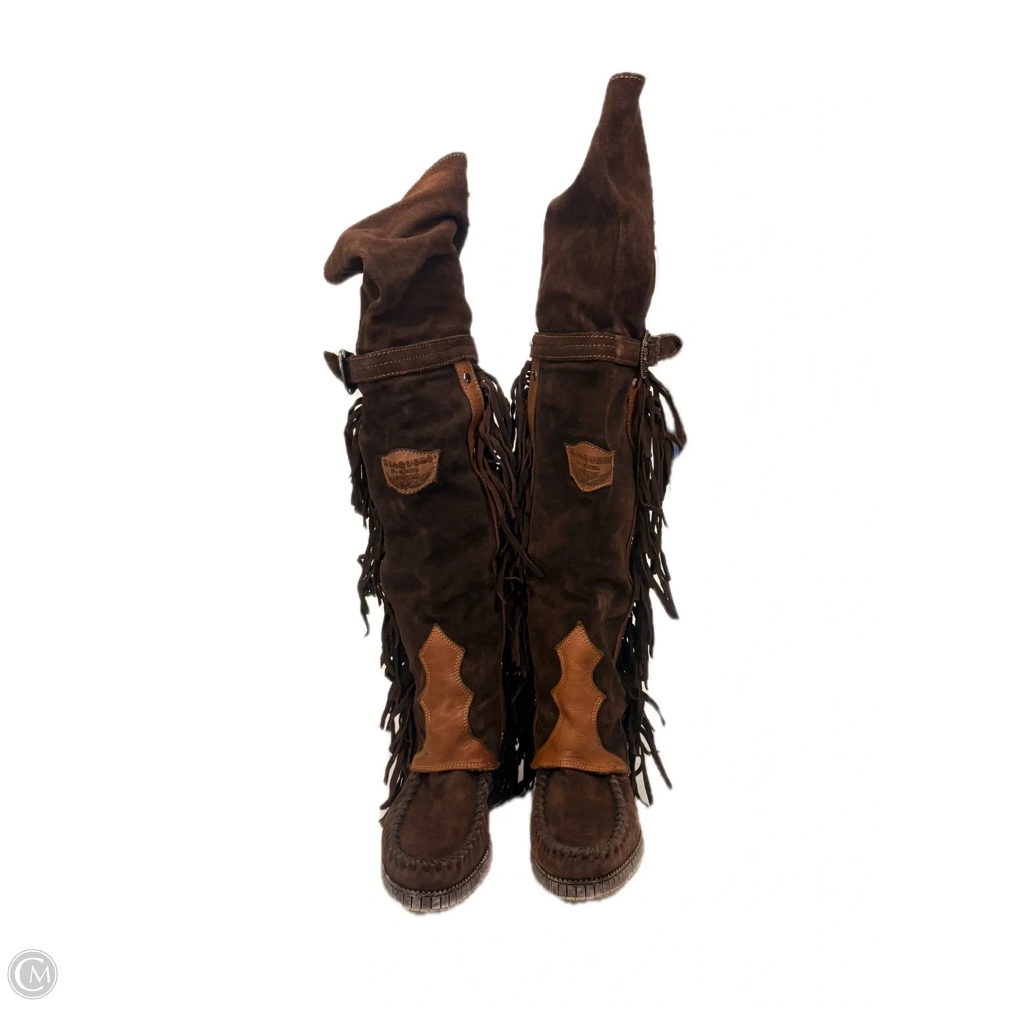 Boots Designer By Free People In Brown & Tan, Size: 9