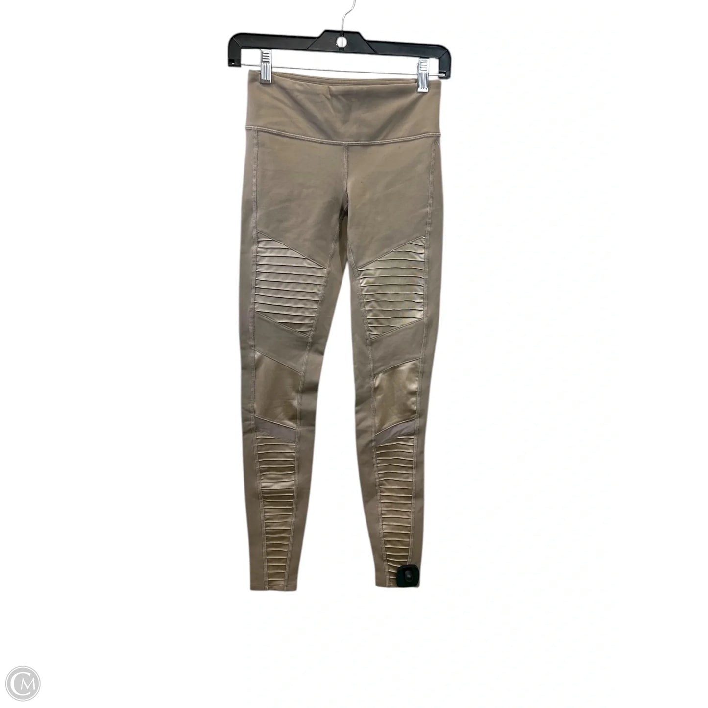 Athletic Leggings By Alo In Taupe, Size: Xs