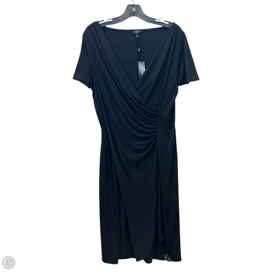 Dress Casual Midi By Talbots In Black, Size: 1x
