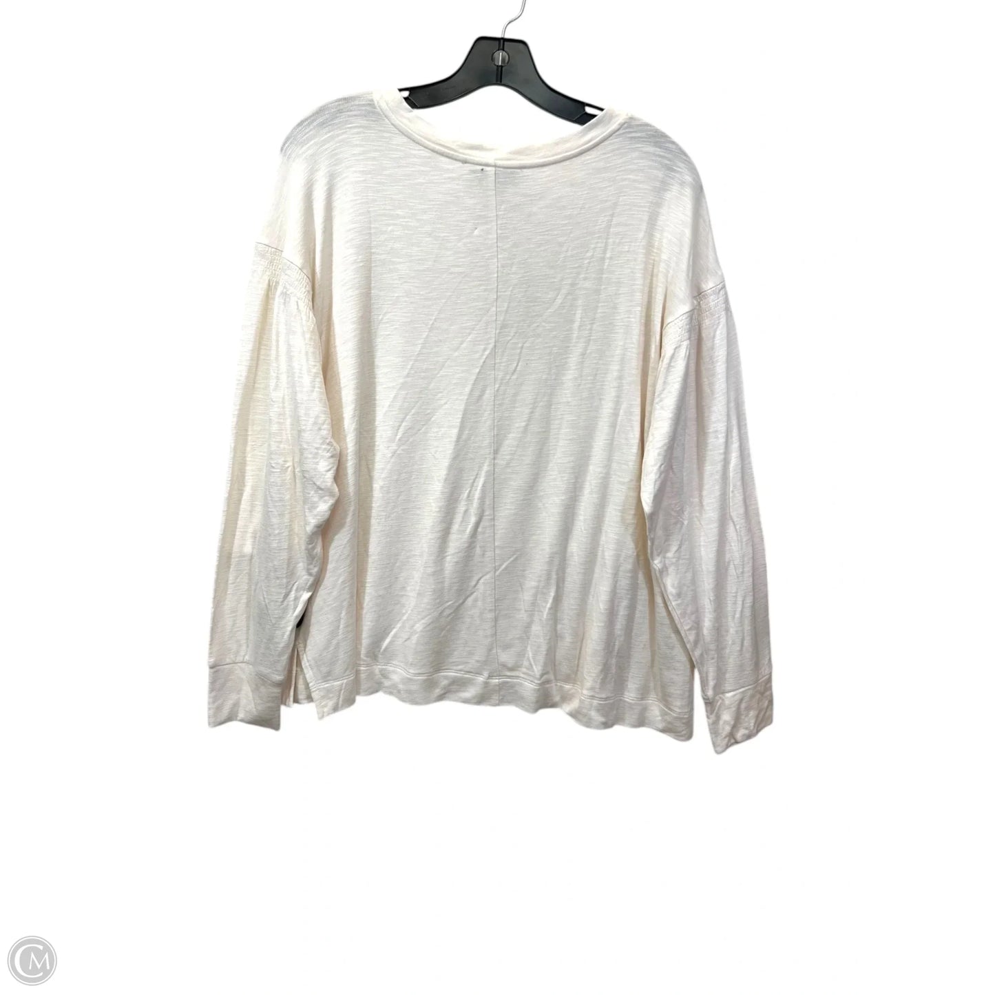 Top Long Sleeve By Loft In Cream, Size: L