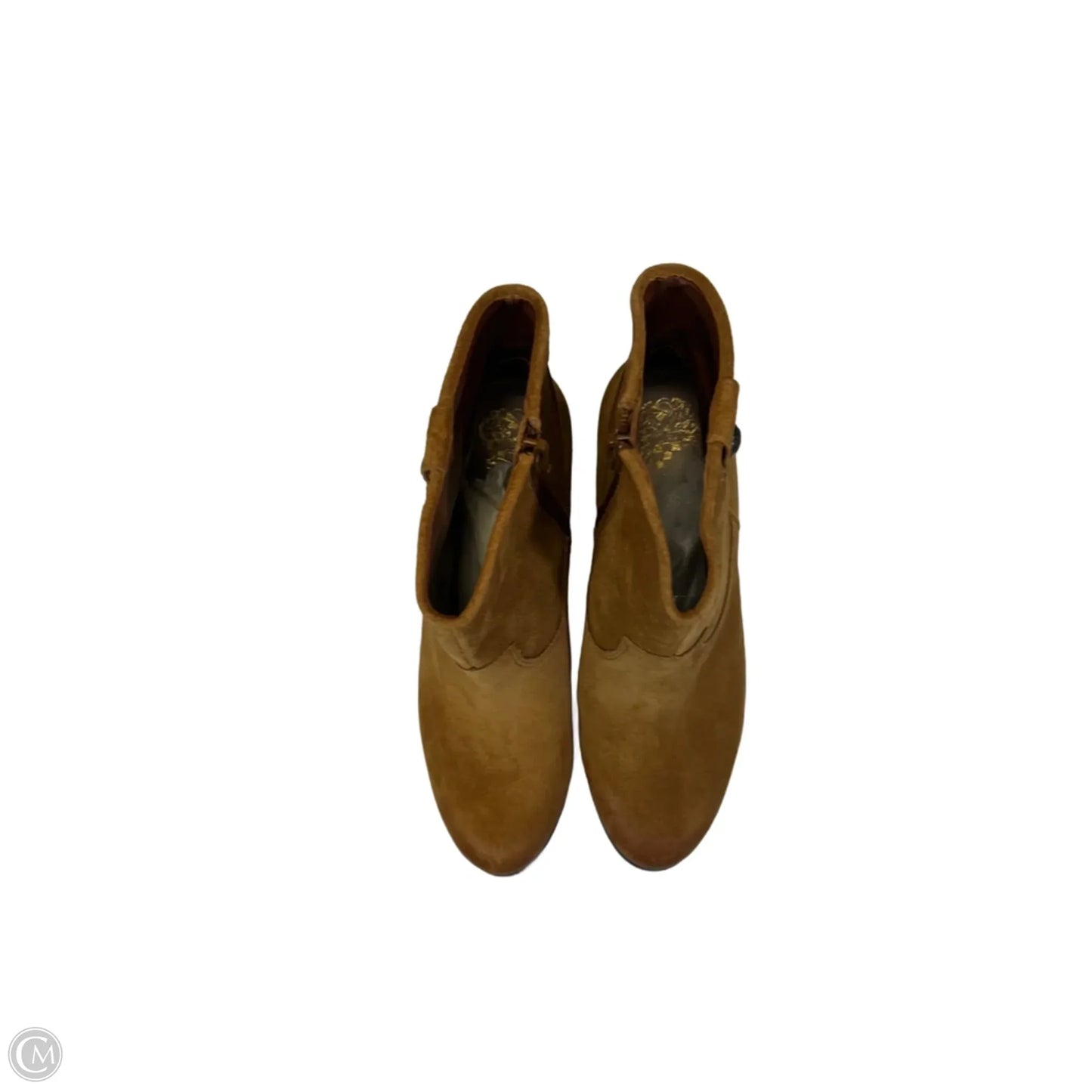 Boots Ankle Heels By Vince Camuto In Brown, Size: 7.5