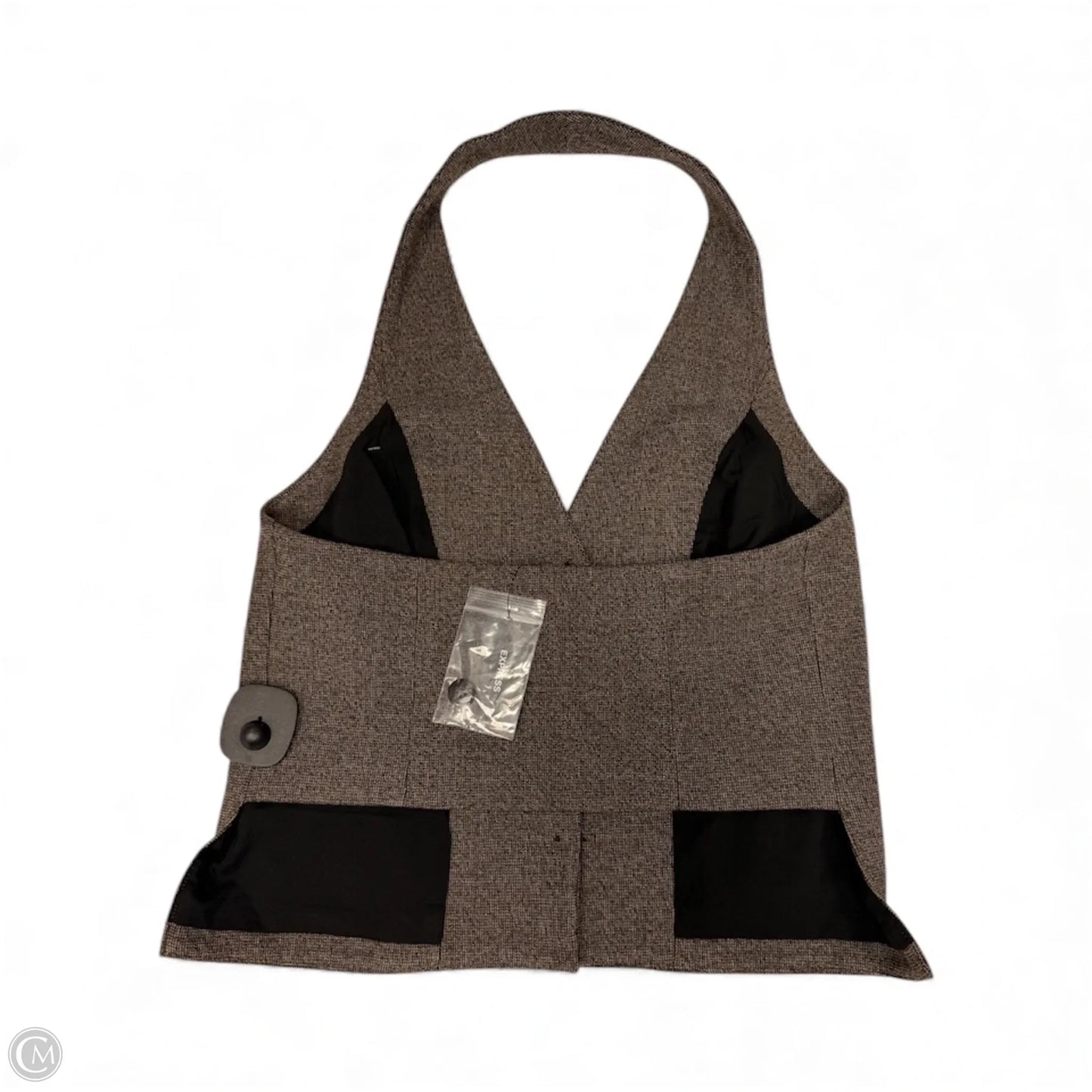 Vest Other By Express In Taupe, Size: S