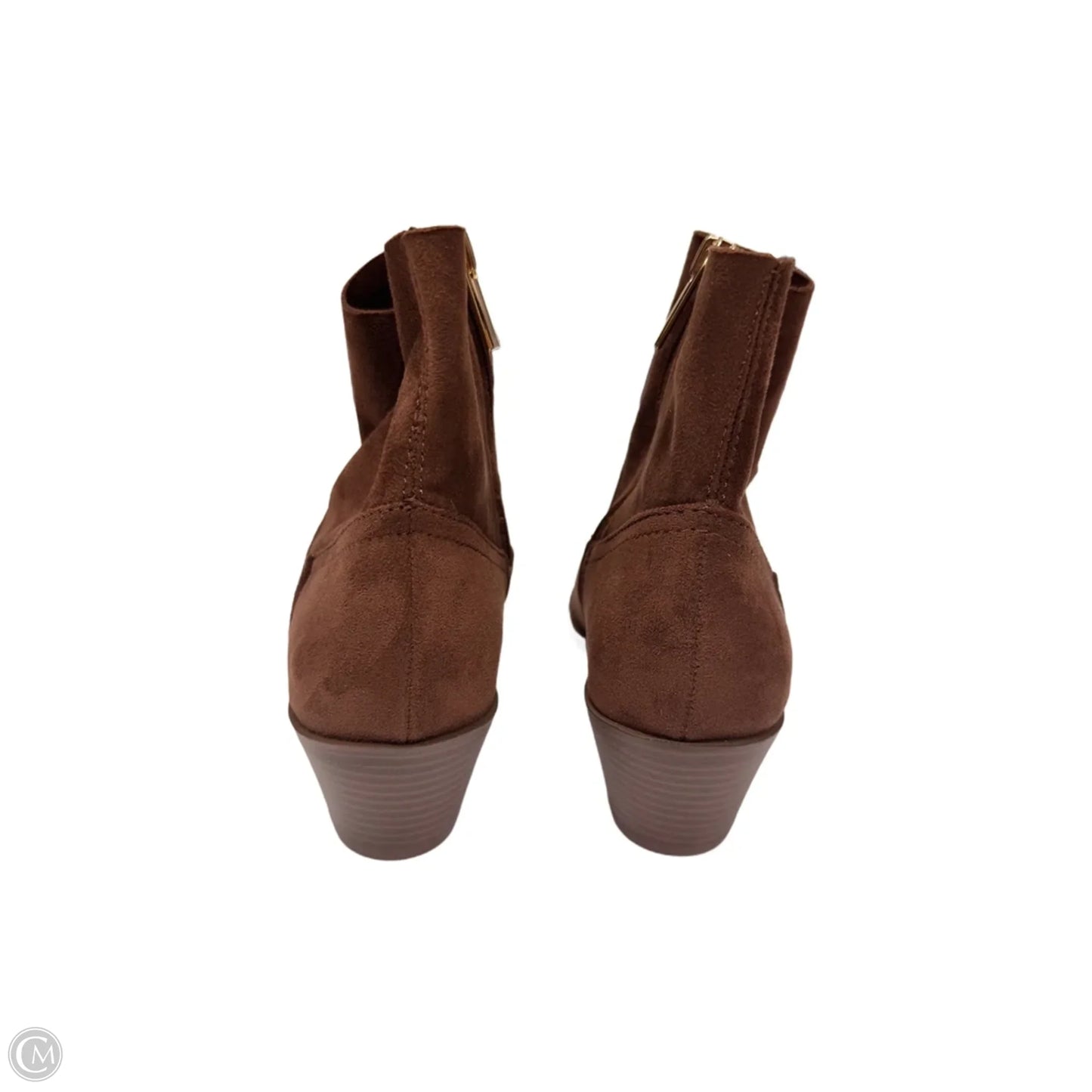 Boots Ankle Heels By Steve Madden In Brown, Size: 6