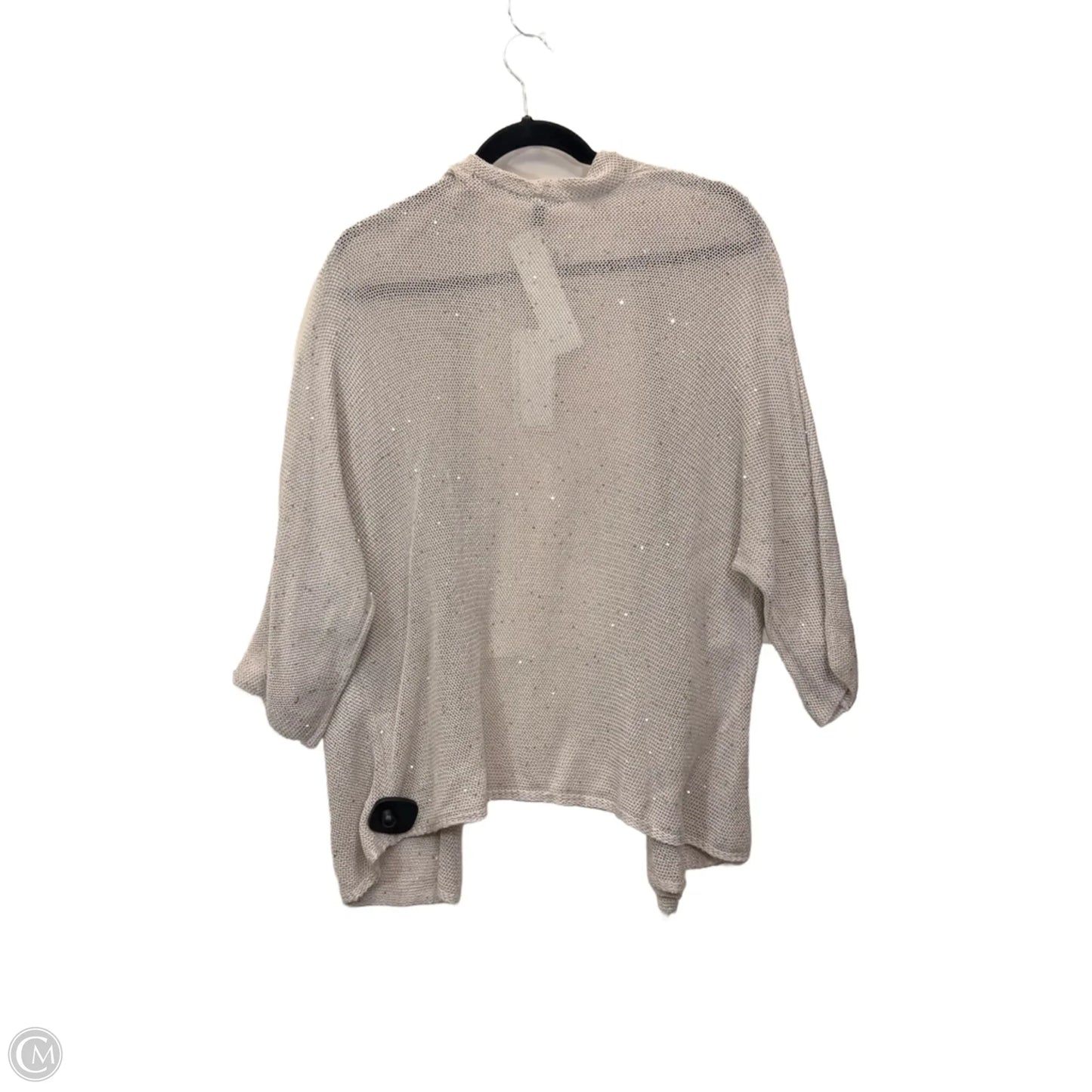 Cardigan Designer By Eileen Fisher In Tan, Size: Xl