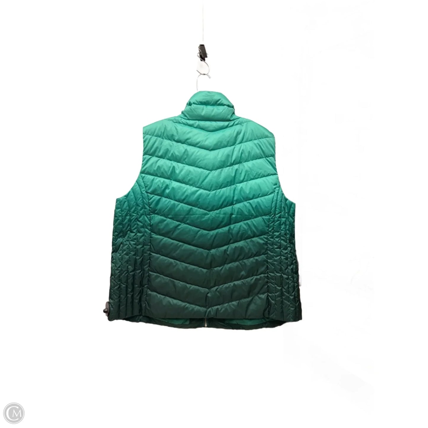 Vest Puffer & Quilted By Talbots In Green, Size: 3x
