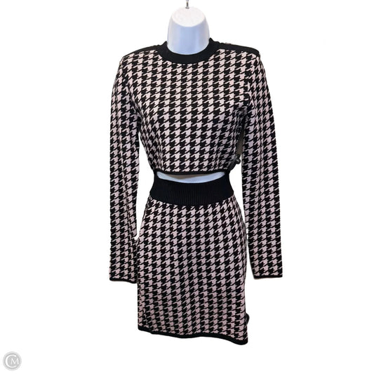 Skirt Set 2pc By Express In Black & Pink, Size: S