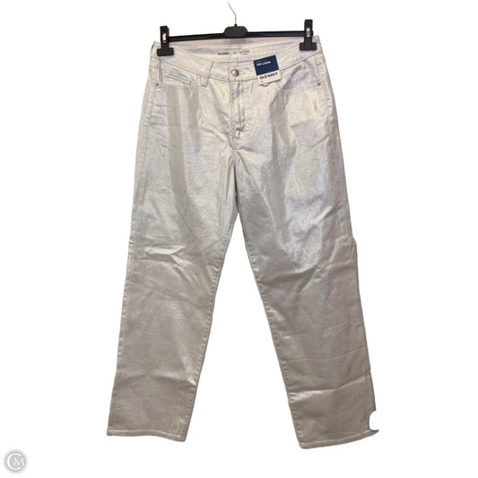 Jeans Straight By Old Navy In Silver, Size: 12